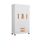 Guarda Roupa Juvenil 4 Portas Veneza Branco