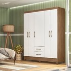 Guarda Roupa Kristen Naturale Branco