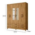 Guarda Roupa Larissa 6 Portas Freijó Bnn Decor