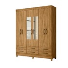 Guarda Roupa Larissa 6 Portas Freijó Bnn Decor