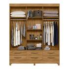 Guarda Roupa Larissa 6 Portas Freijó Tana Decor