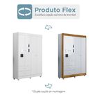 Guarda Roupa Life 4 Portas 2 Gavetas Tigus Baby Branco/ipê