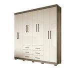 Guarda Roupa Liverpool 8.6 Com Pés Castanho/off White