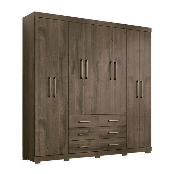 Guarda Roupa Liverpool 8.6 Com Pés Ébano - Santos Andirá