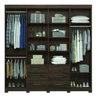 Guarda Roupa Liverpool 8.6 Com Pés Ébano - Santos Andirá