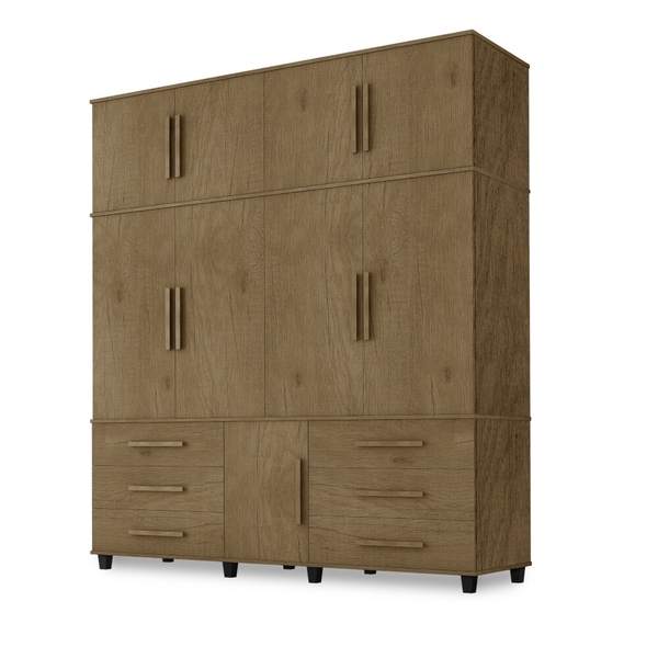 Guarda Roupa Londres 4 Portas Jacarandá