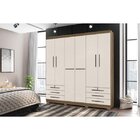 Guarda-roupa Londres 6 Portas Incorplac Teka/champanhe