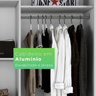 Guarda-roupa Londres Com Espelho E 9 Gavetas Branco