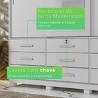 Guarda-roupa Londres Com Espelho E 9 Gavetas Branco