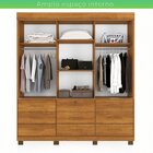 Guarda-roupa Londres Com Espelho E 9 Gavetas Cinamomo/cinamom