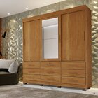Guarda-roupa Londres Com Espelho E 9 Gavetas Cinamomo/cinamom