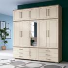 Guarda-roupa Londres Triplex Casal Castanha / Off White 11 Po