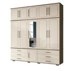 Guarda-roupa Londres Triplex Casal Castanha / Off White 11 Po