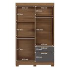 Guarda-roupa Londrina 4 Portas 2 Gavetas Com Espelho Mdp Lond