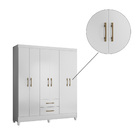 Guarda Roupa Lorena 6 Portas Branco Tana Decor