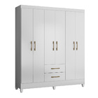 Guarda Roupa Lorena 6 Portas Branco Tana Decor