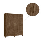 Guarda Roupa Lorena 6 Portas Castanho Wood Bnn Decor