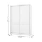 Guarda Roupa Lucha Branco 2 Portas