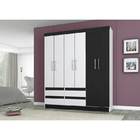 Guarda-roupa Lyon 6 Portas E 4 Gavetas - Poliman - Branco / P