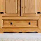 Guarda Roupa Madeira 2 Portas 1 Gaveta Armário Rustico