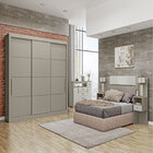 Guarda Roupa Madero Casal 3 Portas 6 Gavetas Mx Móveis