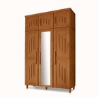Guarda Roupa Maranhão 3 Portas Com Espelho Imbuia – Atraente