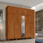 Guarda Roupa Maranhão 5 Portas Com Espelho Castanho - Atraent