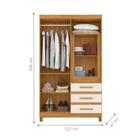 Guarda Roupa Marathonisi Carvalho Grife/off White