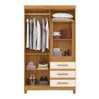 Guarda Roupa Marathonisi Carvalho Grife/off White