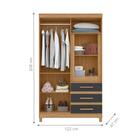 Guarda Roupa Marathonisi Nature/titanium