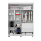 Guarda-roupa Master 4 Portas 3 Gavetas Branco