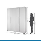 Guarda-roupa Master 4 Portas 3 Gavetas Branco