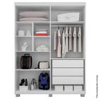 Guarda-roupa Master 4 Portas 3 Gavetas Branco
