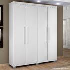 Guarda-roupa Master 4 Portas 3 Gavetas Branco
