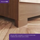 Guarda Roupa Master 4 Portas 3 Gavetas Com Pés Em Abs Nature/