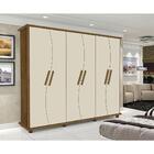 Guarda Roupa Master Plus 6 Portas Cedro Txt/off White