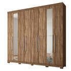 Guarda Roupa Master Vip 8 Portas Com Espelho E Pés Atacama