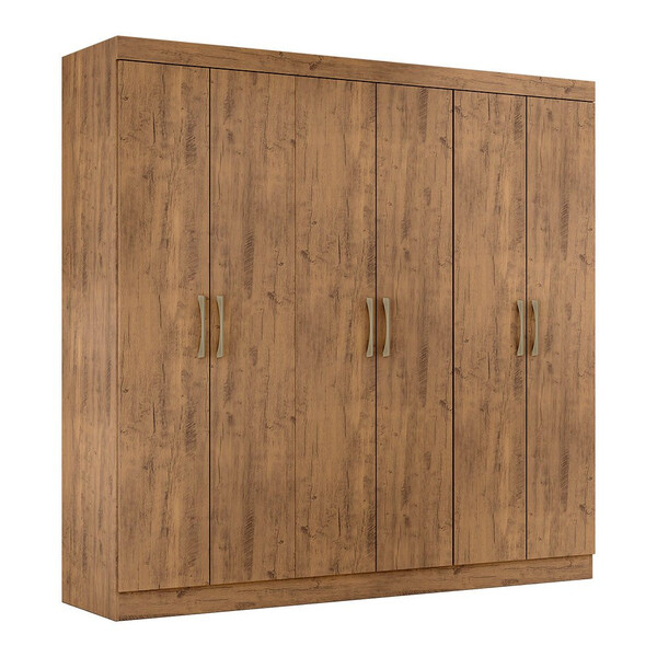 Guarda Roupa Maxel Casal Paris 6 Portas 2 Gavetas Mdf Disa Mó