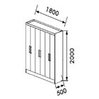 Guarda Roupa Maxel Casal Paris 6 Portas 2 Gavetas Mdf Disa Mó