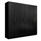 Guarda Roupa Maxel Casal Paris 6 Portas 2 Gavetas Mdf Disa Mó