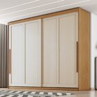 Guarda-roupa Mdf 2 Portas 6 Gavetas Atraente Cinamomo / Areia