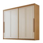Guarda-roupa Mdf 2 Portas 6 Gavetas Atraente Cinamomo / Areia
