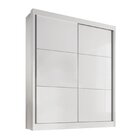 Guarda-roupa Mdf 2 Portas De Correr 3 Gavetas Milos Branco