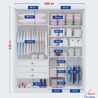 Guarda-roupa Mdf 2 Portas De Correr 3 Gavetas Milos Branco