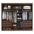 Guarda-roupa Mdf 6 Portas 6 Gavetas Colossal Jacarandá