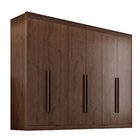 Guarda-roupa Mdf 6 Portas 6 Gavetas Colossal Jacarandá