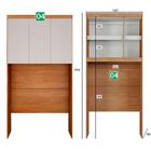 Guarda-roupa Mdf 9 Portas 4 Gav Novo Horizonte Cumaru/fendi