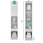 Guarda-roupa Mdf 9 Portas E 4 Gavetas Novo Horizonte Branco