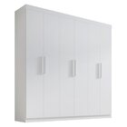 Guarda-roupa Mdf Fenix 06 Portas De Bater 06 Gavetas Branco