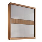 Guarda-roupa Mdf Ripado 2 Portas De Correr 3 Gavetas Milos Ci